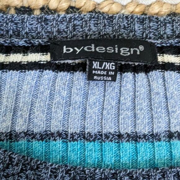 Cotton/Acrylic Black & Blue XL Town & Country Cabincore Cottagecore Whimsy - Picture 5 of 7